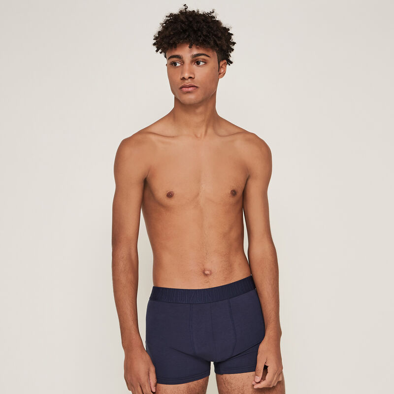 Cotton boxers with slogan - dark blue Cotton boxers with slogan - dark blue;