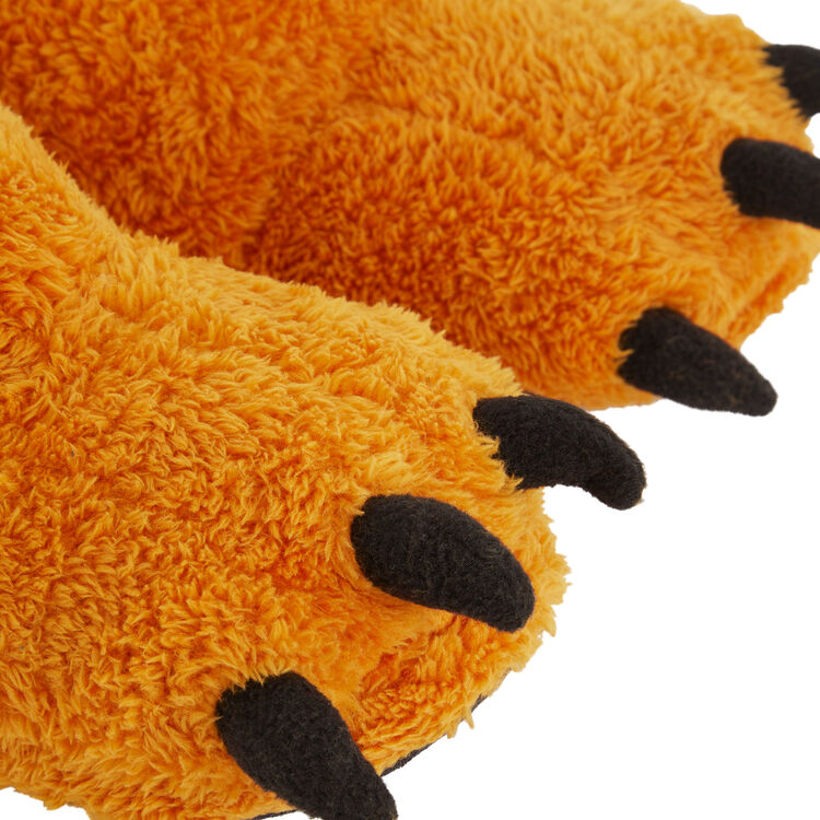 Alexiz fleece slippers camel-coloured.