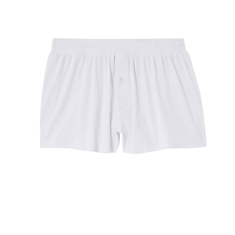 cotton boxers - white;