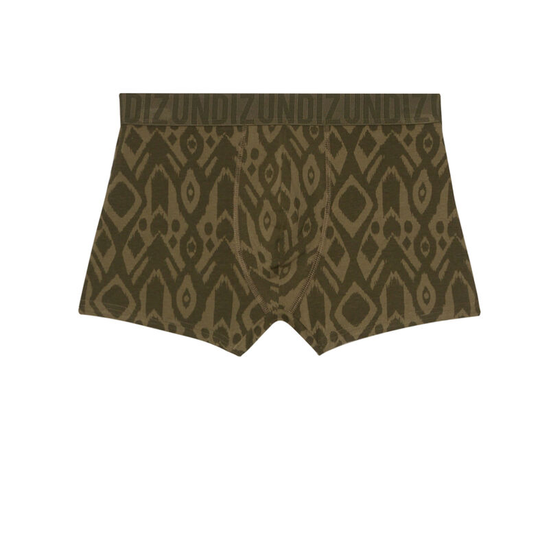 Boxers with tribal print - khaki Boxers with tribal print - khaki;