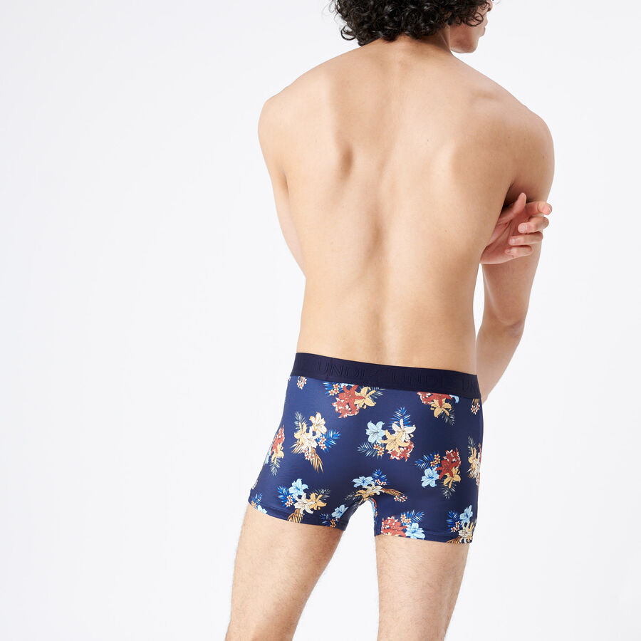 boxers with tropical flowers pattern;
