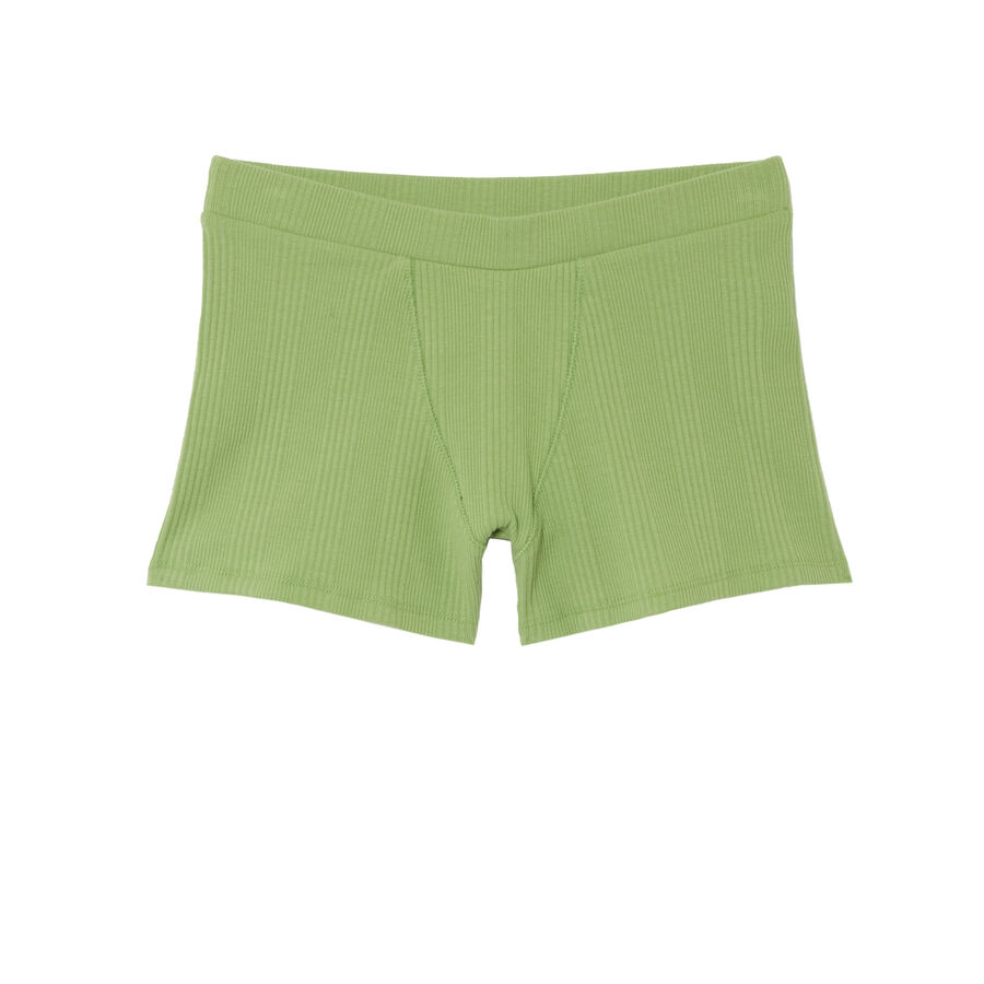 Plain jersey unisex shorts - green;