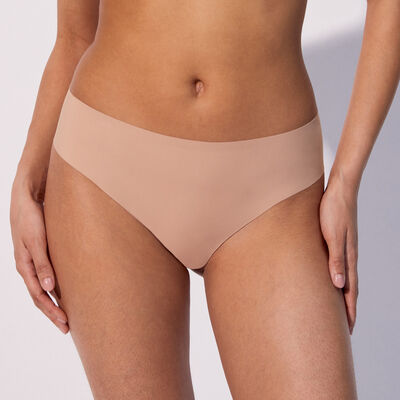 microfibre hipsters - beige;