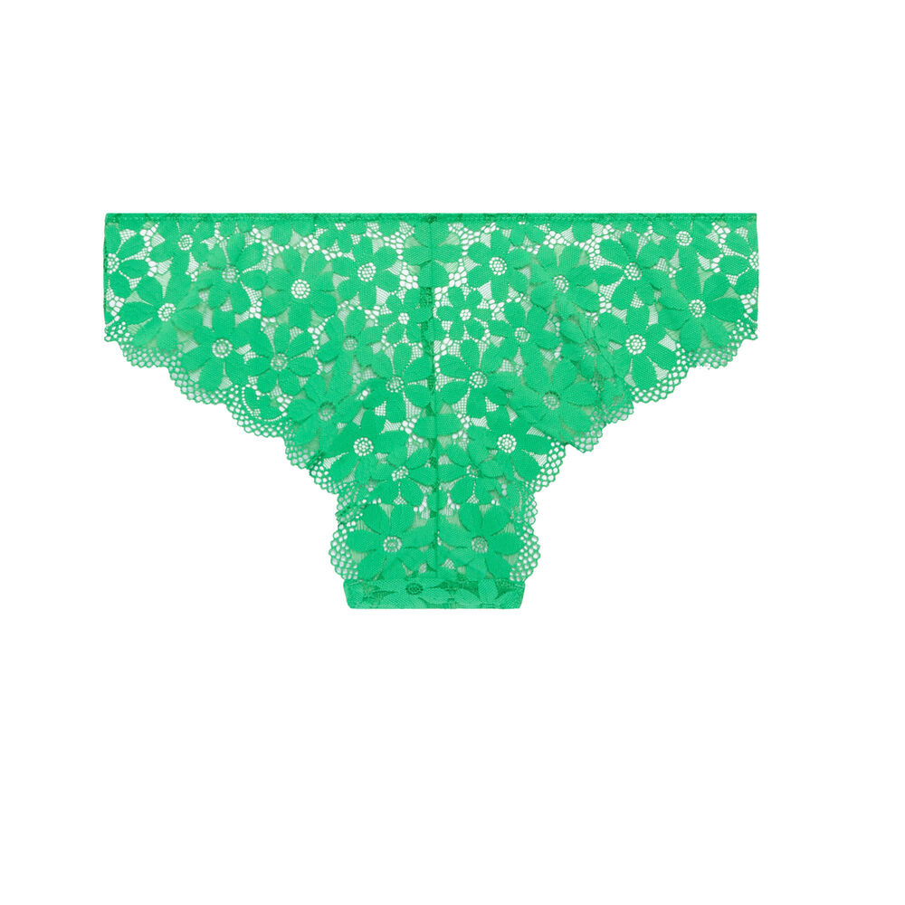 Lace shorty - green green.