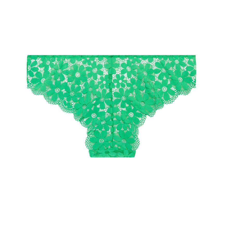 lace shorty - green;