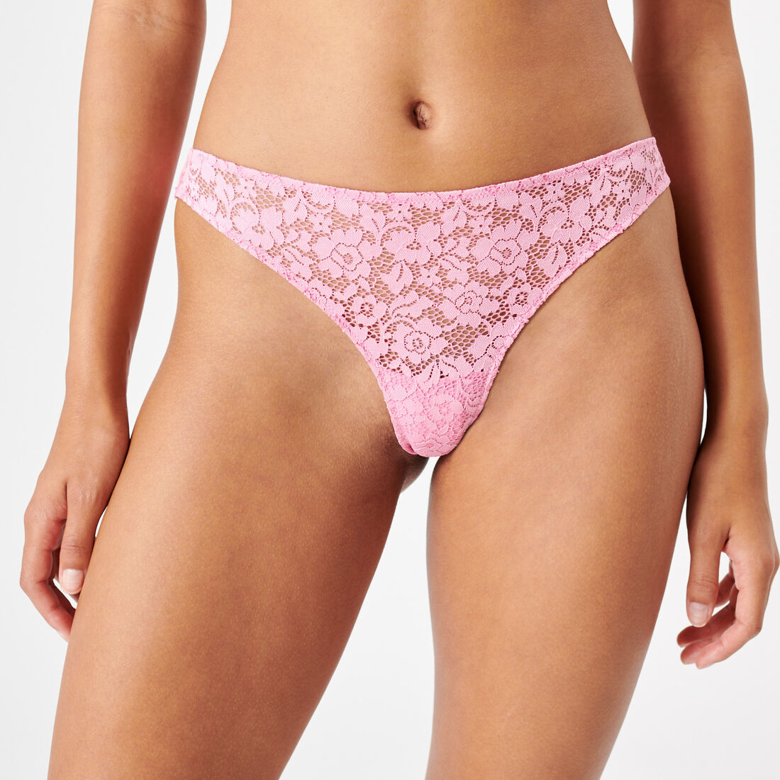 floral lace tanga briefs ;
