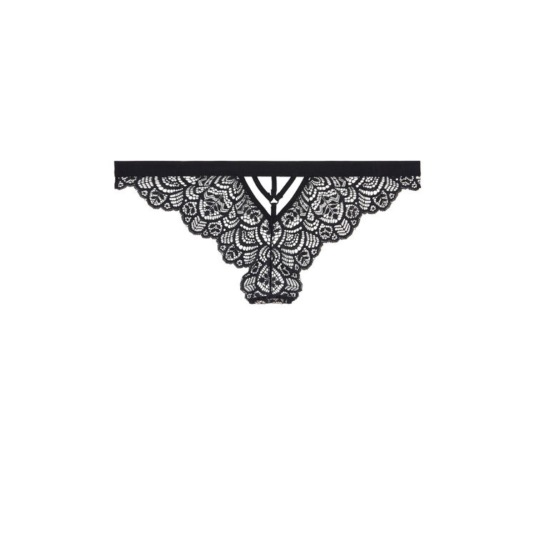 Tanga en tulle/dentelle vivianiz vanille.