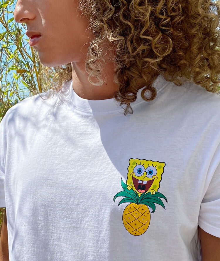 Short-sleeved spongebob t-shirt - white white.