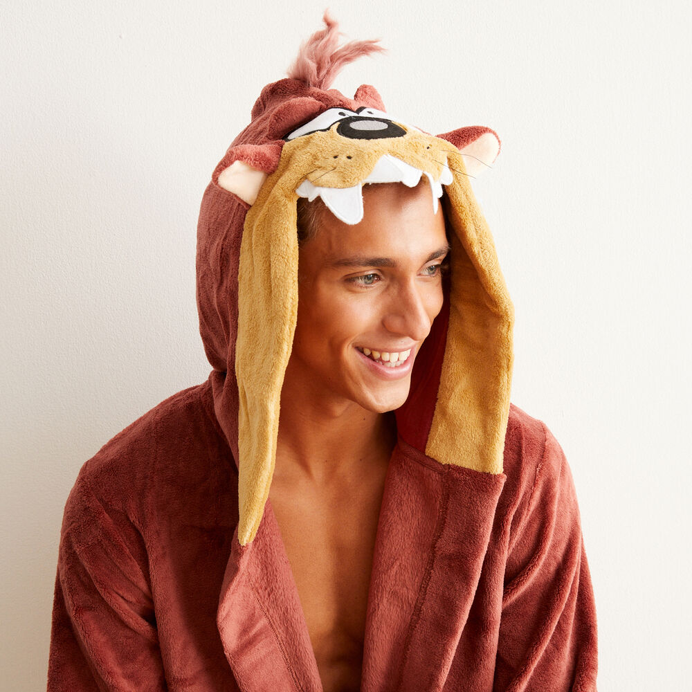 Looney tunes taz robe - brown brown.