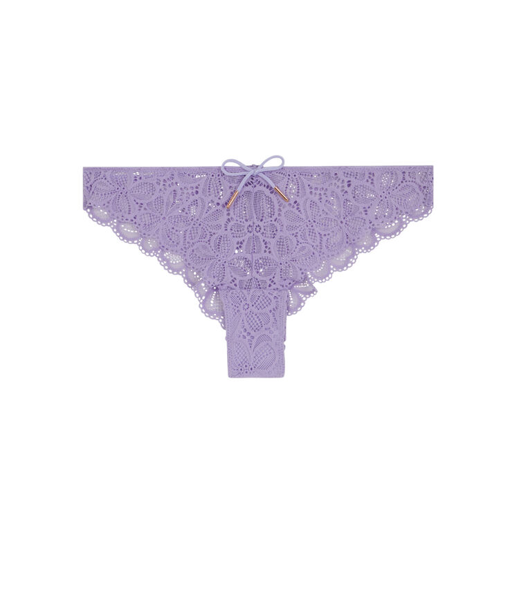 Lace tanga briefs - lilac lilac.