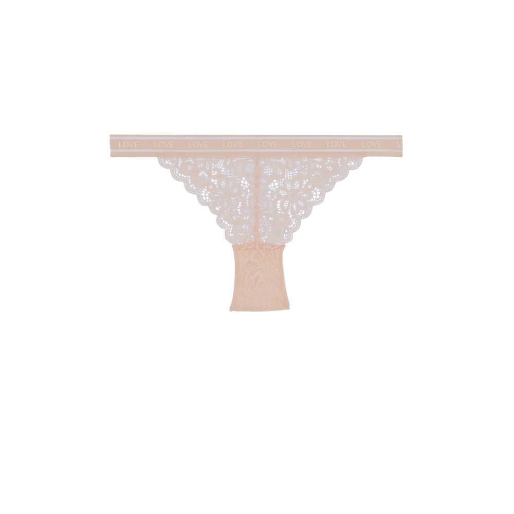 Lace briefs - pale pink pale pink.