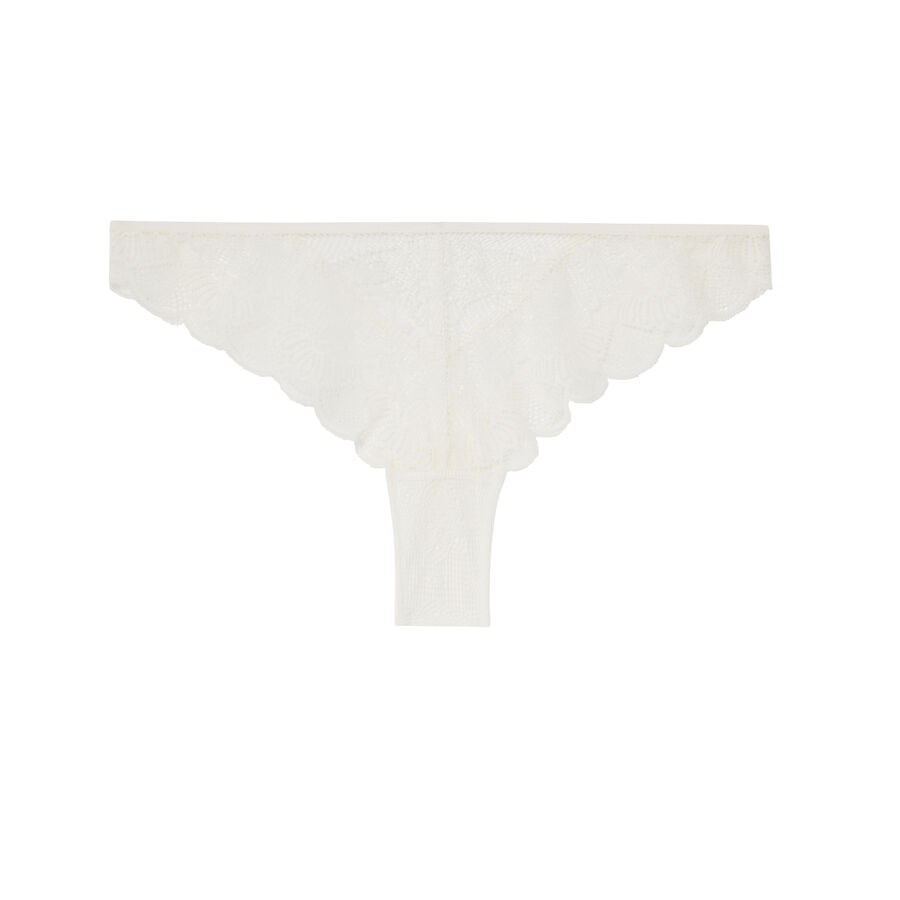 lace tanga briefs with double ties;