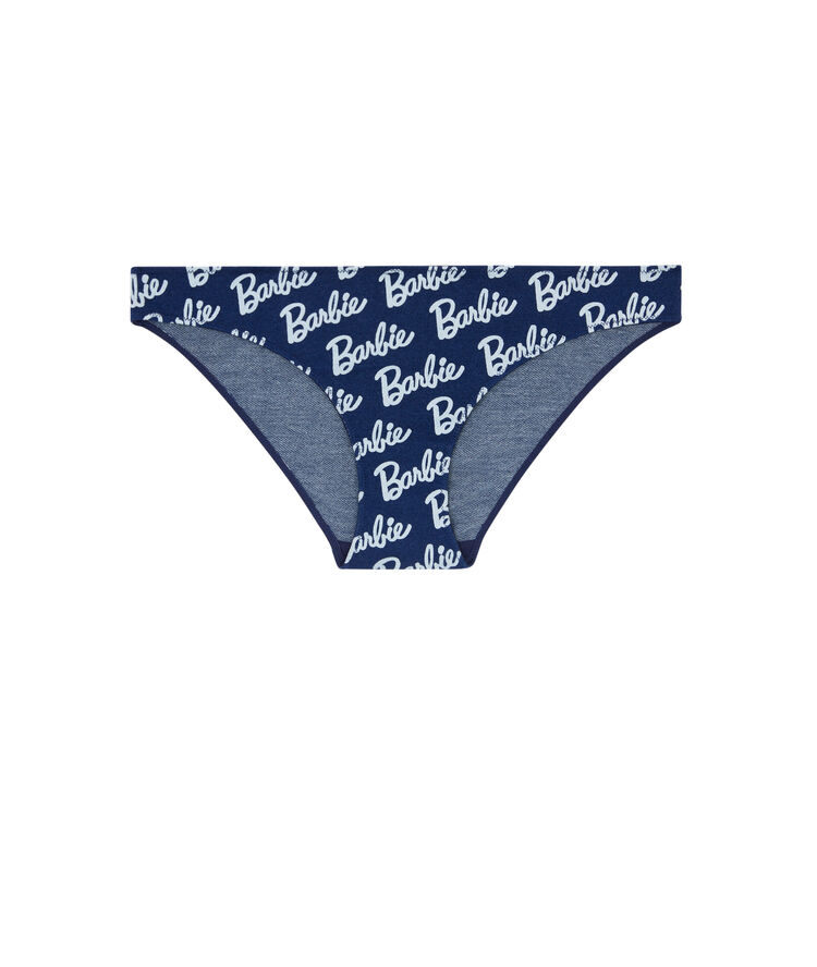 Majtki z denimu z nadrukiem logo barbie utiz denim.