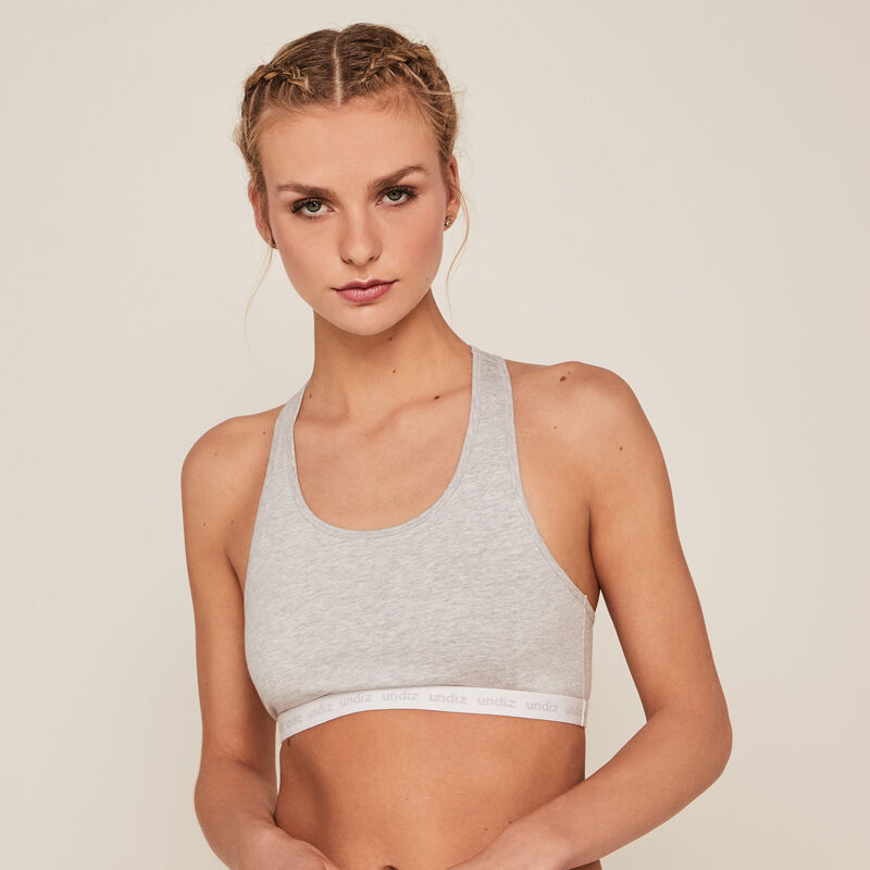 Cotton bra - grey Cotton bra - grey;