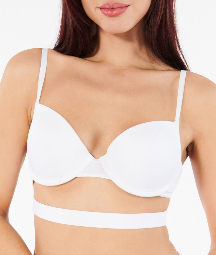 Magique strapiz white backless strap converter blanc.