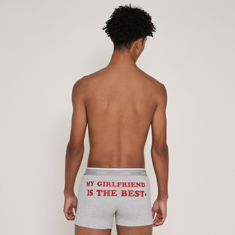 Engmeilleurmeciz cotton boxers with slogan Engmeilleurmeciz cotton boxers with slogan;