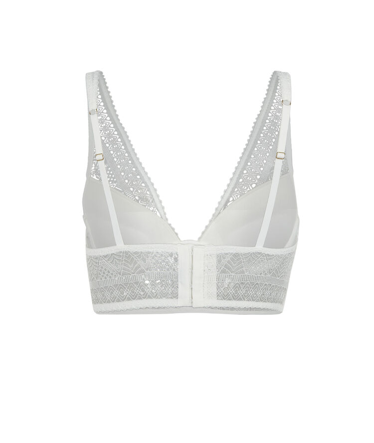 Bustier push-up bra - white white.