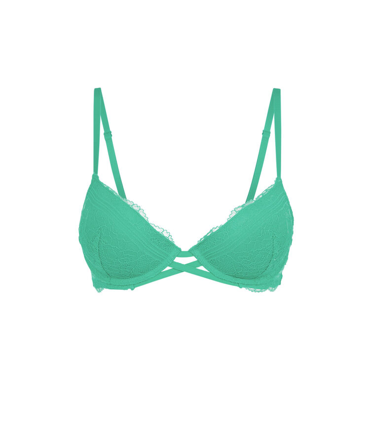 Everydayiz emerald-green push-up bra green.