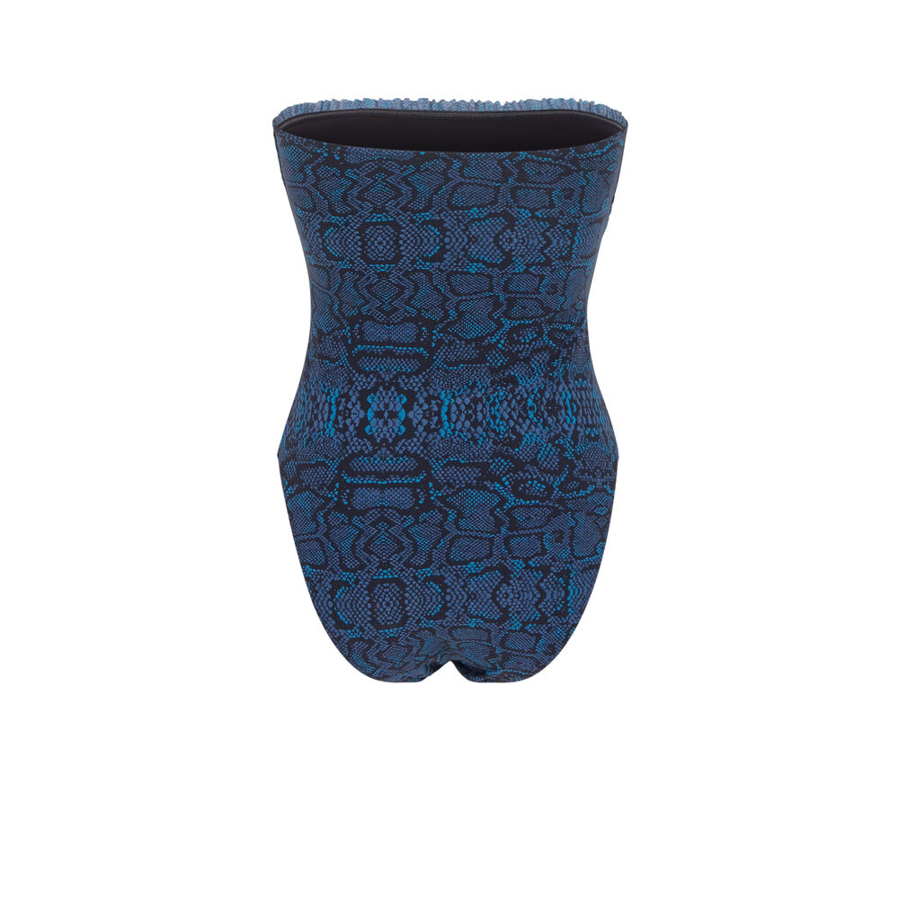 Maillot De Bain Une Piece Imprime Serpent Bleu Bleu Undiz Maillot De Bain Une Piece Imprime Serpent Bleu Bleu Undiz
