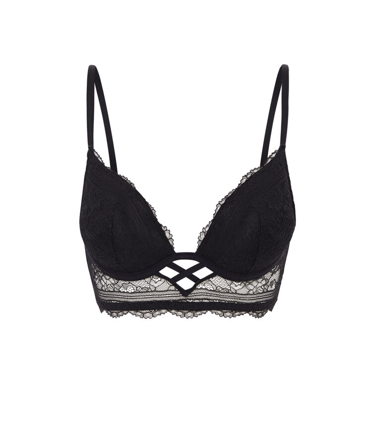Everydayiz v push-up lace bra black.