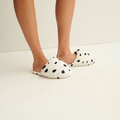 101 dalmatians spots slippers - off-white;