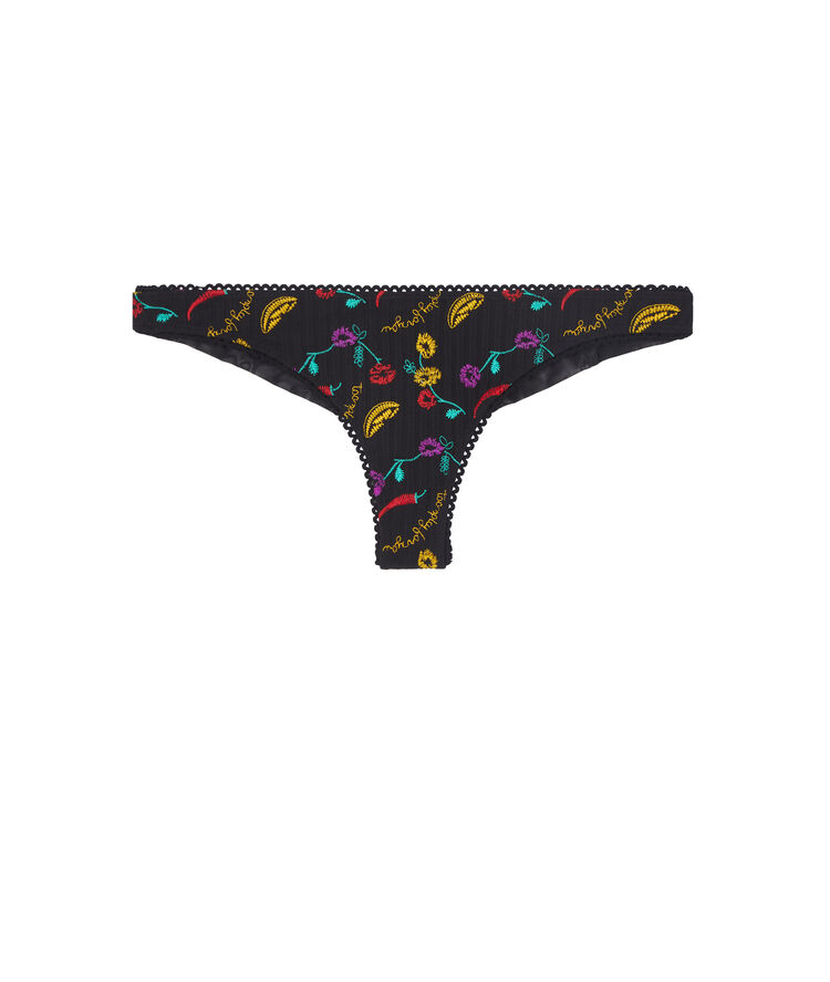 Pimentiz black thong black.