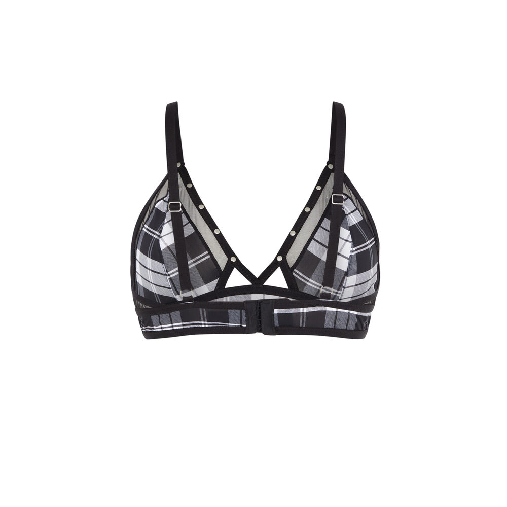 Soutien-gorge à motif sans-armatures - noir noir.