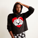 101 Dalmatians fleece sweatshirt - black