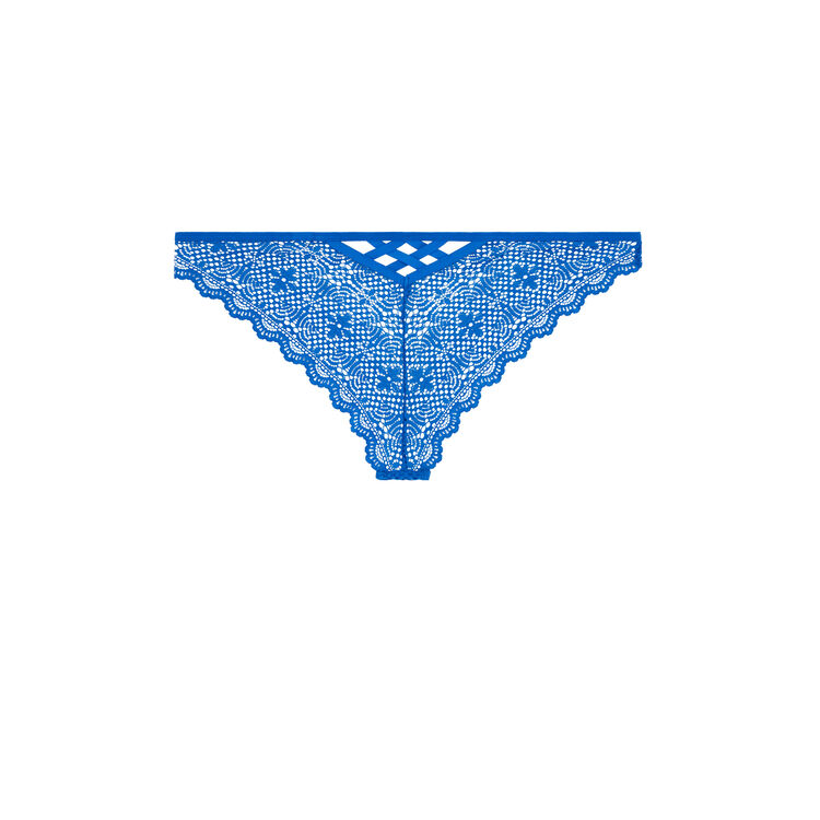 Tomaliz lace tanga briefs royal blue.