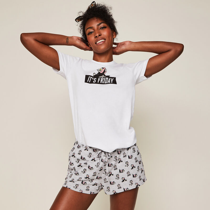 Shorts aus Jersey Figaro-Druck Itsfridayiz Shorts aus Jersey Figaro-Druck Itsfridayiz;