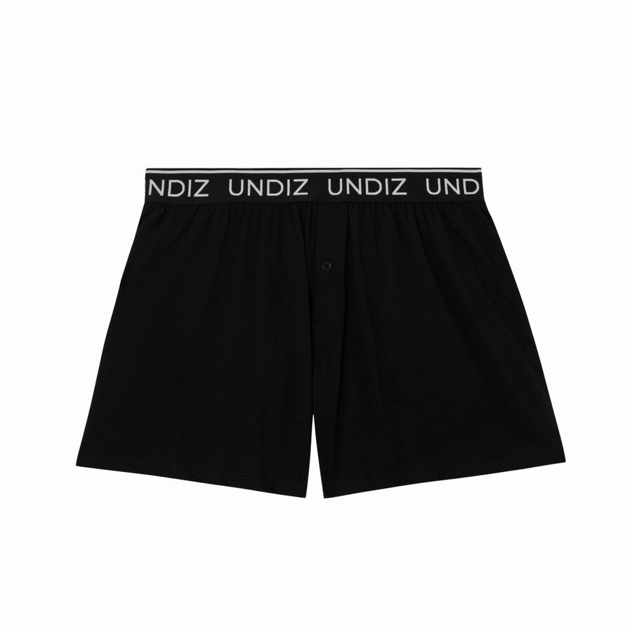 plain shorts-effect boxers - black;