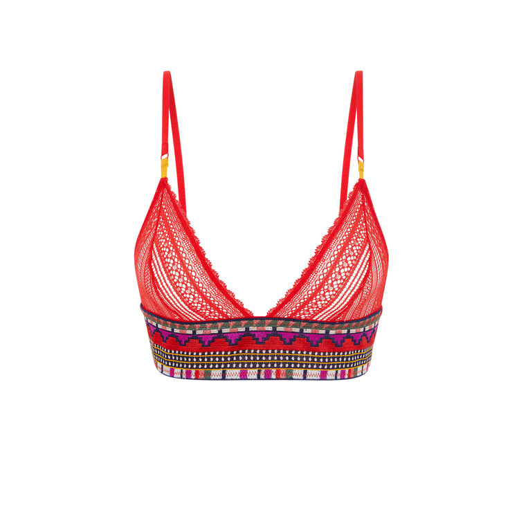 Valliz red triangle bra red.