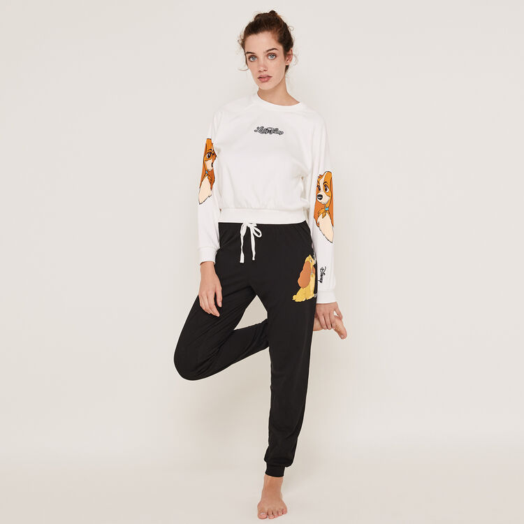 Sweter z okrągłym dekoltem z nadrukiem Lady teamladiz Sweter z okrągłym dekoltem z nadrukiem Lady teamladiz;