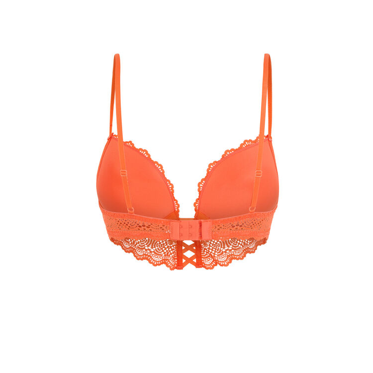 Mahaliz orange push-up bustier bra Mahaliz orange push-up bustier bra;