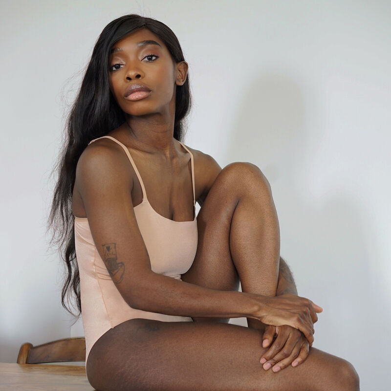 lace wireless body with spaghetti straps - beige lace wireless body with spaghetti straps - beige;