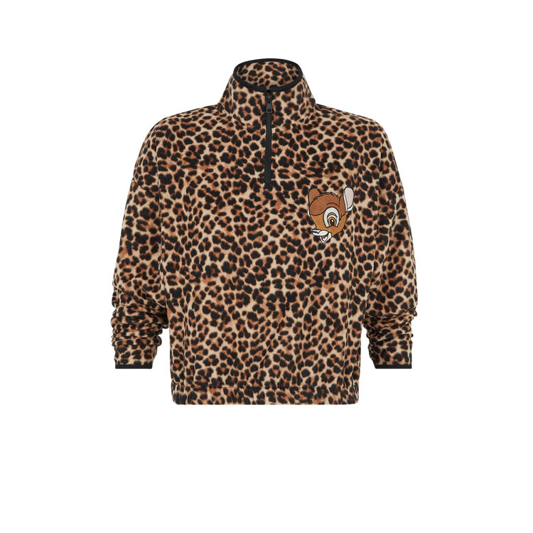 Polarowy sweter w panterkę z zankiem toobambiz Polarowy sweter w panterkę z zankiem toobambiz;