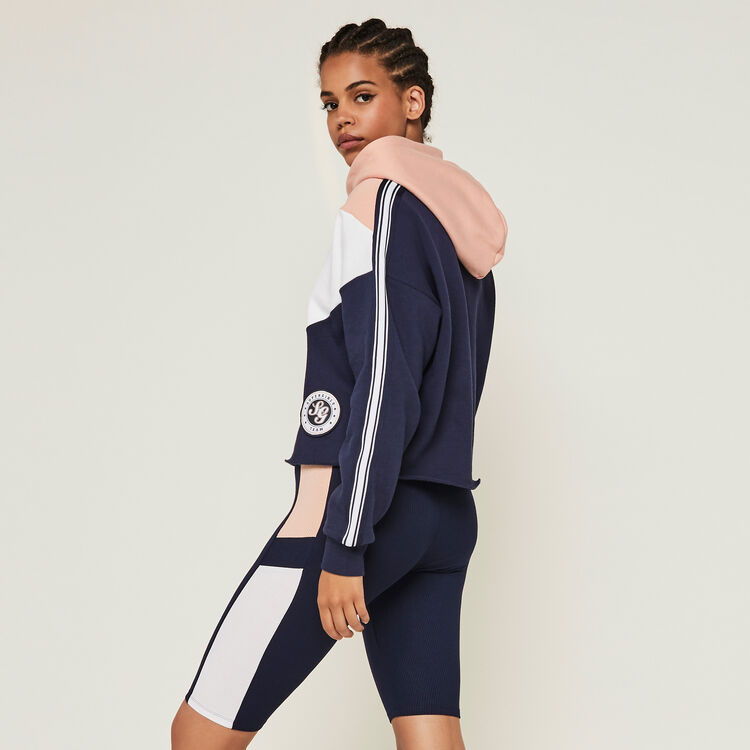 Colorlaciz lacing detail pullover navy blue.