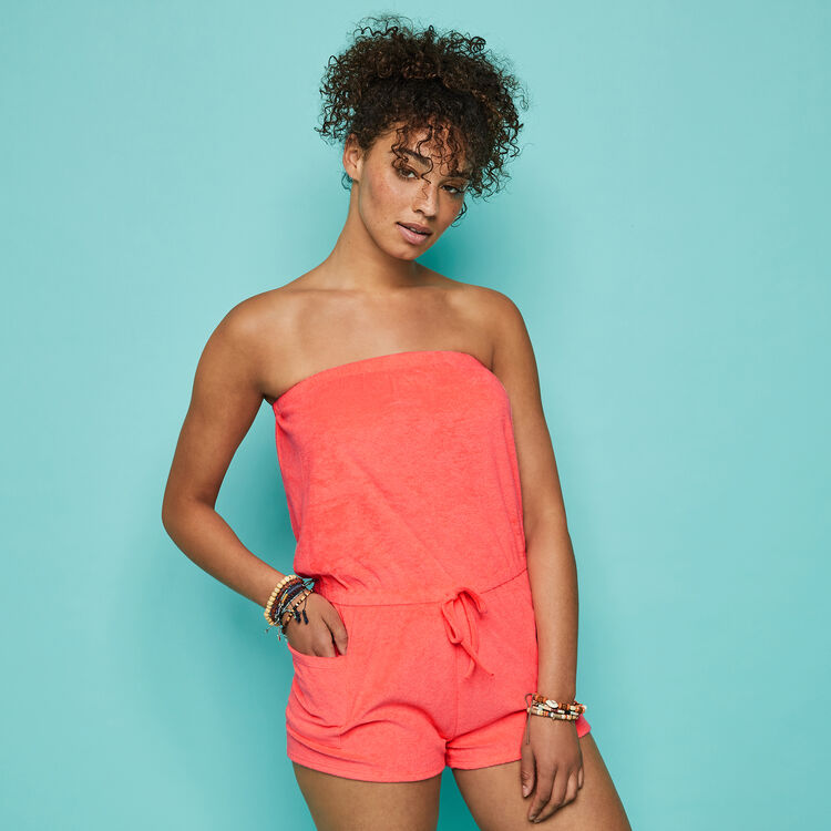 Neon-pinkfarbener jumpsuit flipperiz pink.