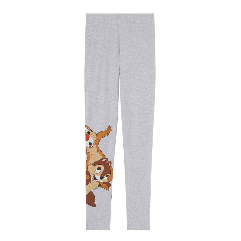 Leggings with chip and dale print - grey grey.