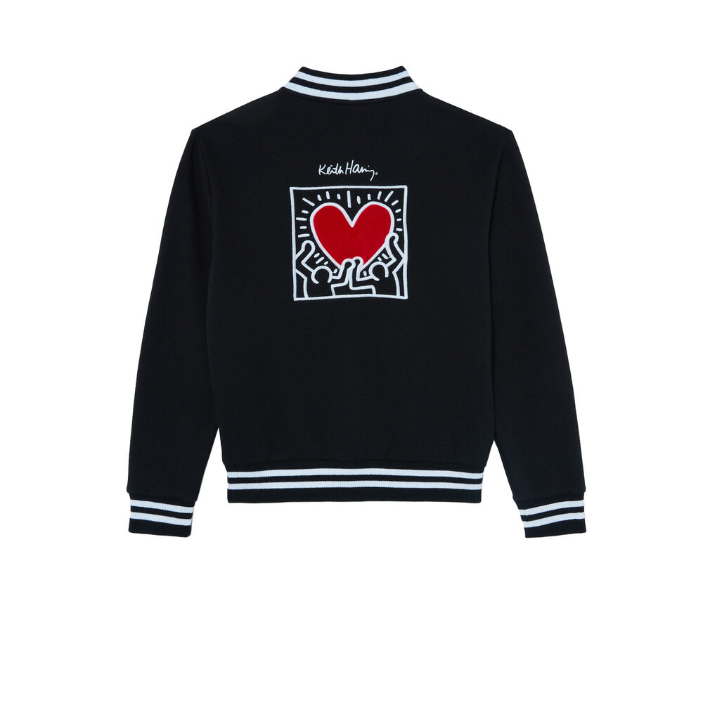 Keith haring heart vest - black black.