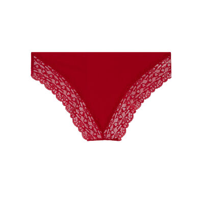 microfibre knickers - red;