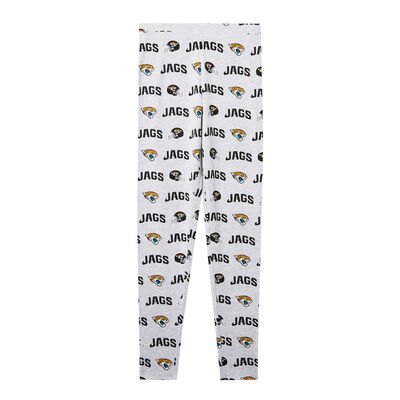 nfl jaguars print leggings - marled grey;