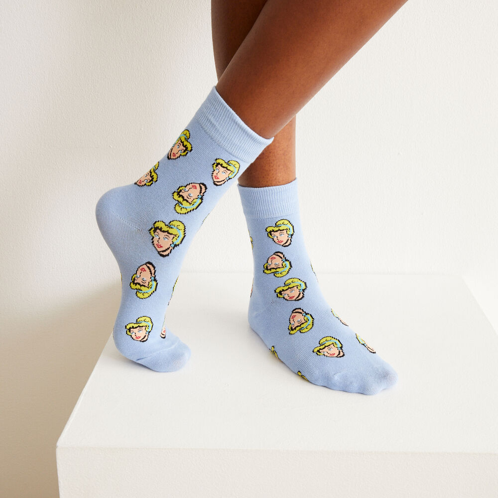 Cinderella hipsters and socks - blue blue.