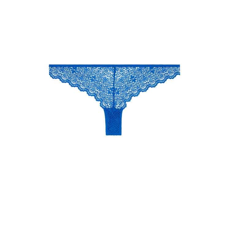 Tomaliz lace tanga briefs royal blue.