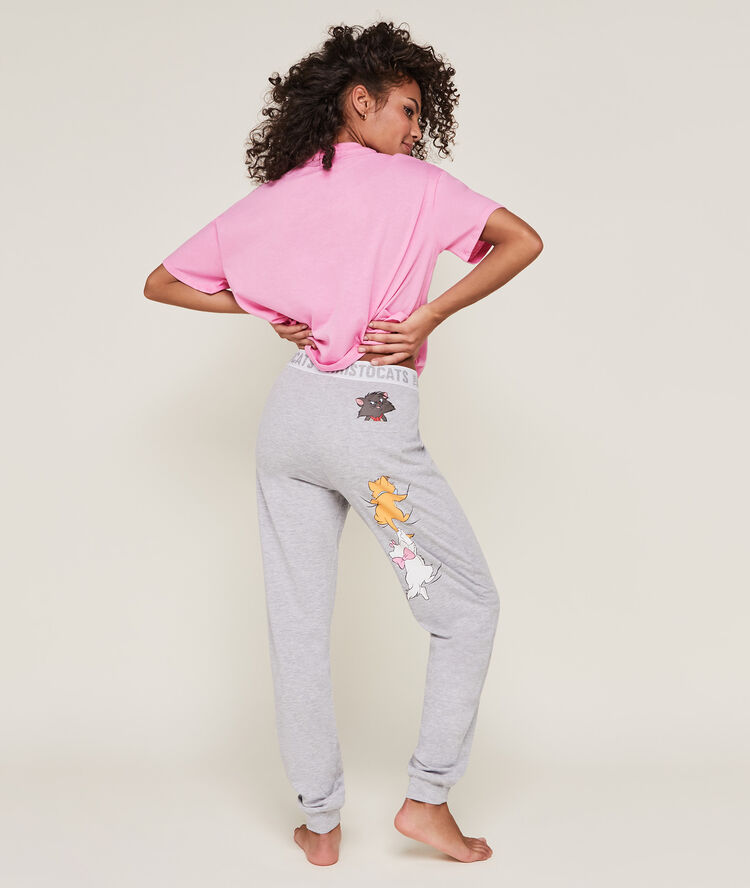 Ariselfiz the aristocats print top pink.