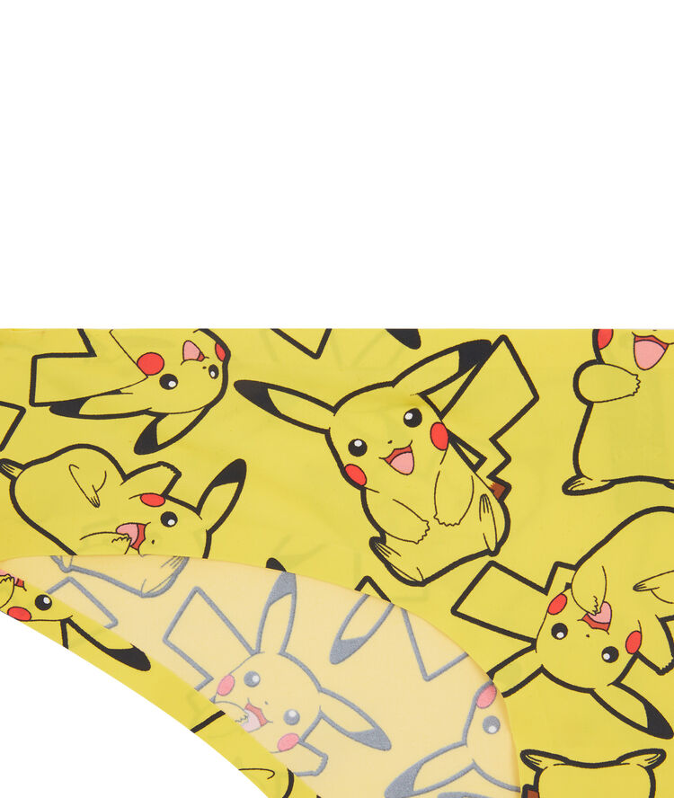 Szorty bezszwowe z nadrukiem pikachu pikakikiz żółty.
