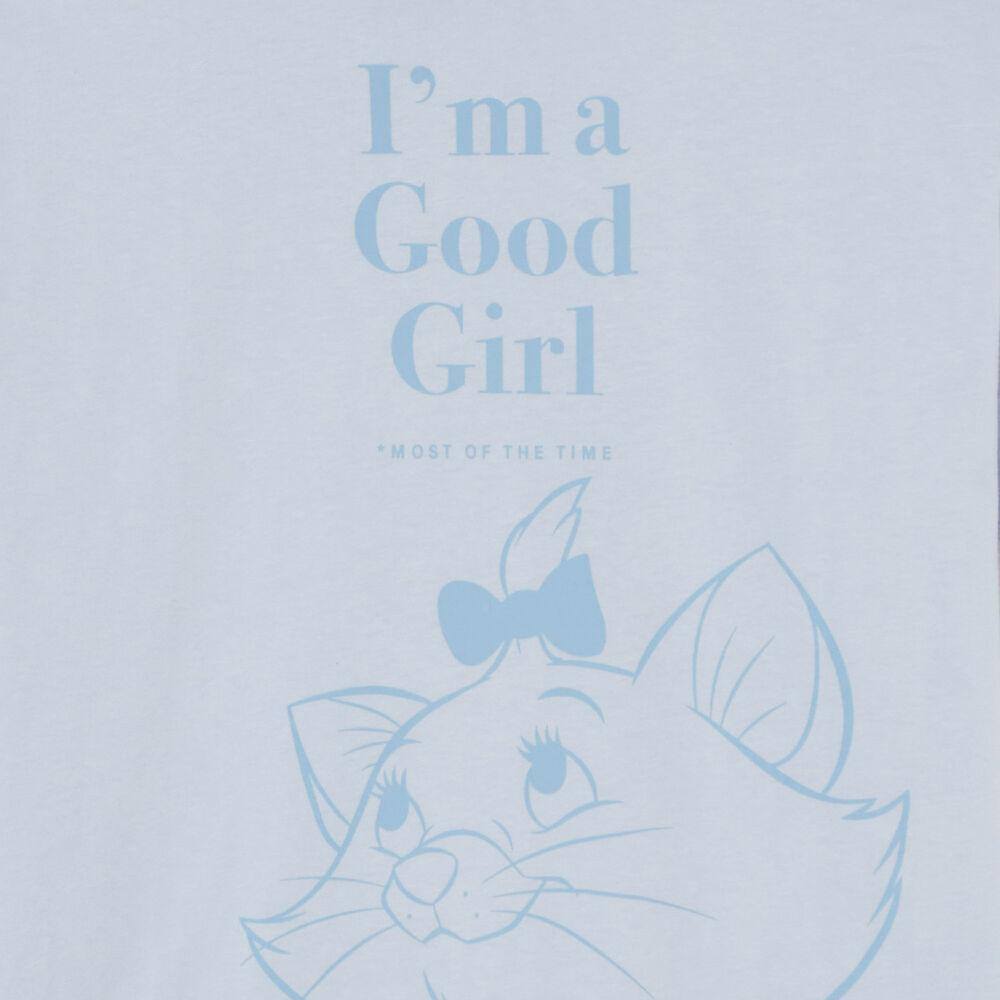 Marie des aristocats print tunic - light blue blue.
