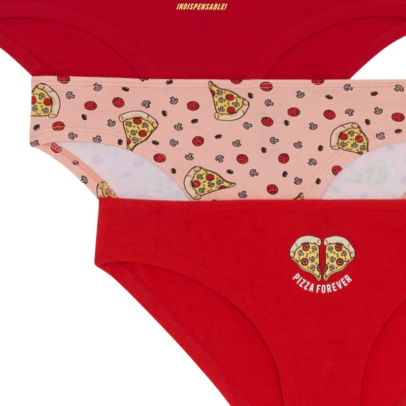 Pizzaloviz pack of cotton knickers Pizzaloviz pack of cotton knickers;