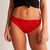 patterned lace briefs - red;