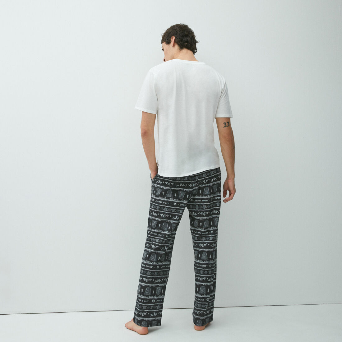 star wars jacquard print pyjama bottoms;